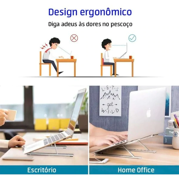 Suporte notebook Dobrável Ergonômico