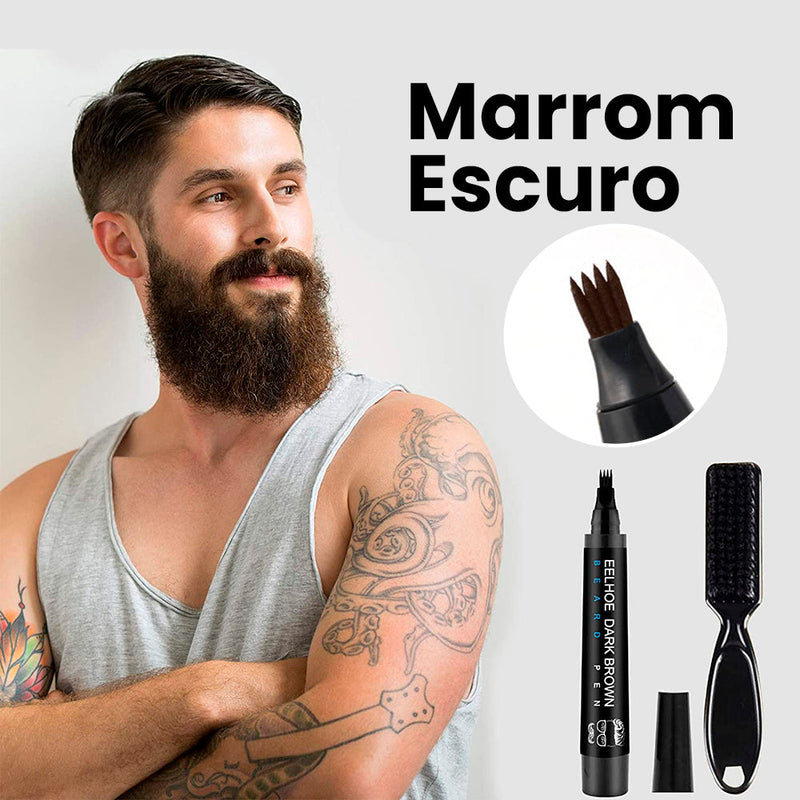 Caneta Preenchedora de Barba + Escova (BeardPen)